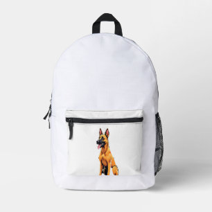 Belgian Malinois (3) Printed Backpack