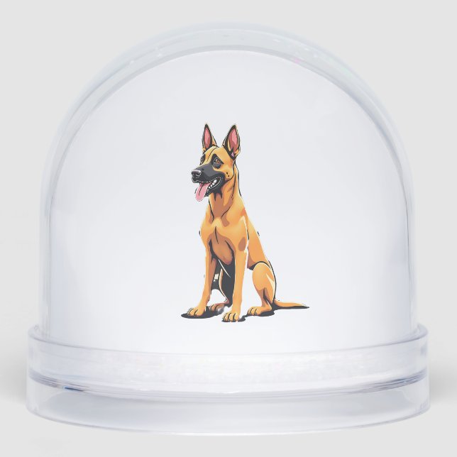 Belgian Malinois (3) Snowglobe (Front)