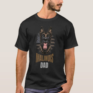 Belgian Malinois American Flag Dog 2 T-Shirt