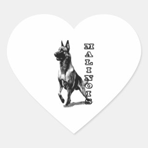 Belgian Malinois are the Best  Heart Sticker