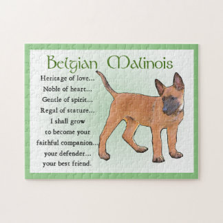 Belgian Malinois Art Jigsaw Puzzle