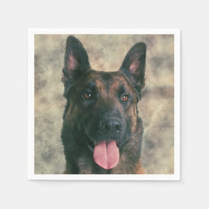 Belgian Malinois - Belgian shepherd -Maligator Napkin
