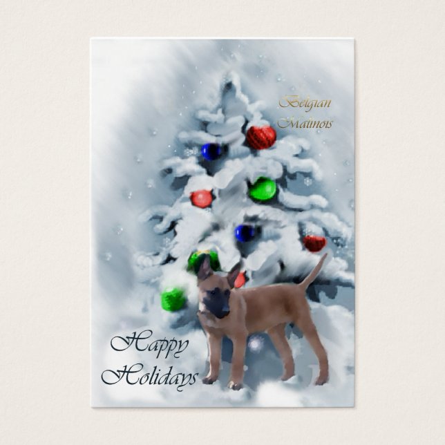 Belgian Malinois Christmas Gifts (Front)
