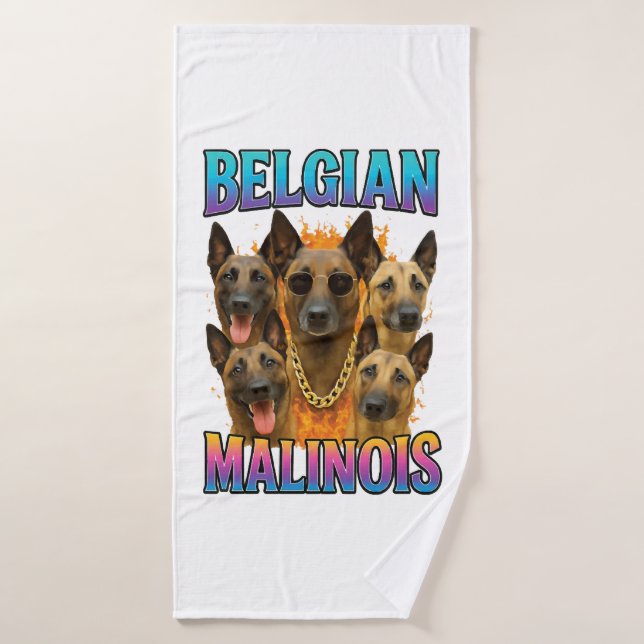 Belgian Malinois Copy Bath Towel (Bath Towel)