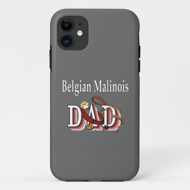 Belgian Malinois Dad Case-Mate iPhone Case (Back)