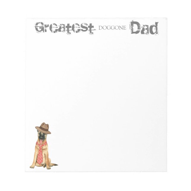 Belgian Malinois Dad Notepad (Front)
