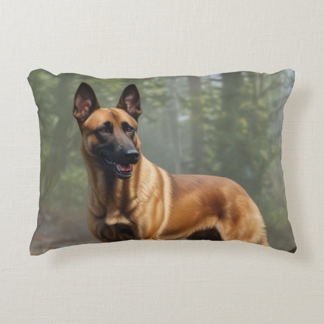 Belgian Malinois Decorative Cushion (Front)