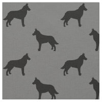 Belgian Malinois Dog Breed Silhouettes Patterned