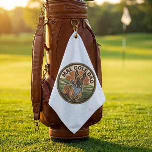 Belgian Malinois Dog Dad Golf Towel Gift for him
