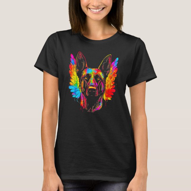 Belgian Malinois Dog Heaven T-Shirt (Front)