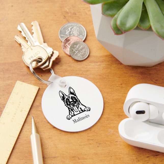 Belgian Malinois dog  Key Ring (Desk)