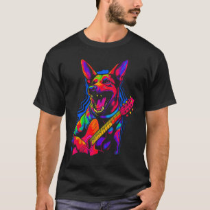 Belgian Malinois Dog Music T-Shirt