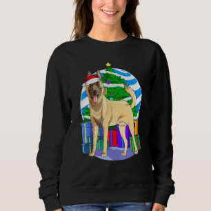 Belgian Malinois Dog Santa Christmas Tree Decor Sweatshirt
