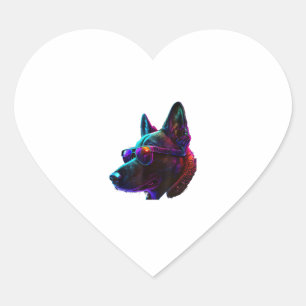 Belgian Malinois Dogs Belgian Malinoiss Heart Sticker