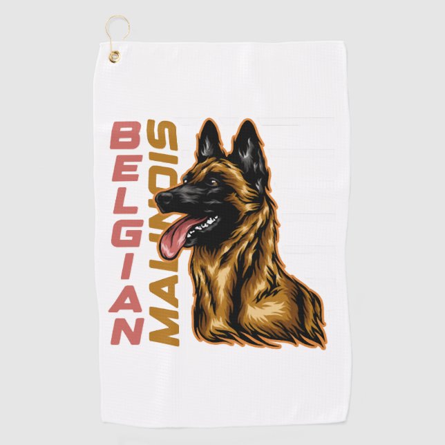 Belgian Malinois   Golf Towel (Front)