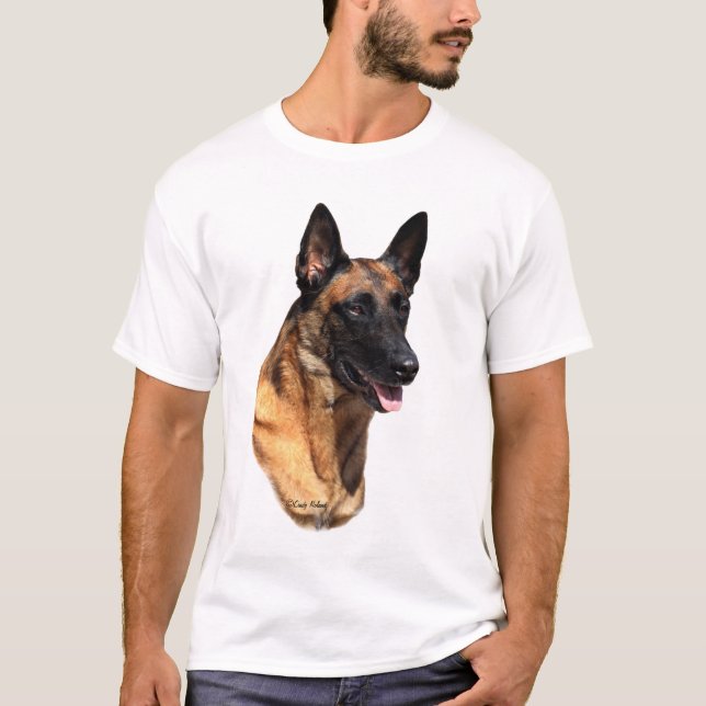 Belgian Malinois head t-shirt (Front)
