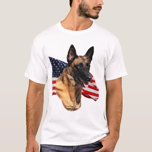 Belgian Malinois head t-shirt (Front)