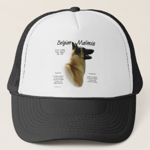 Belgian Malinois History Design Trucker Hat
