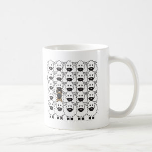 Belgian Malinois in the Sheep Coffee Mug