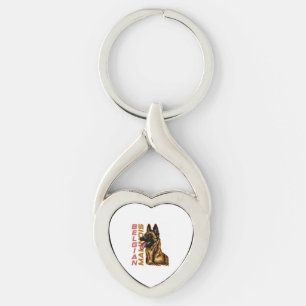 Belgian Malinois Key Ring