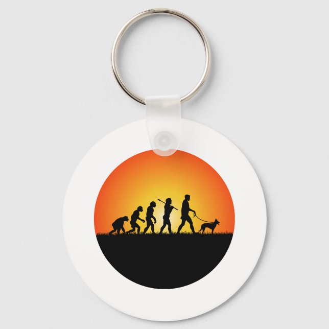 Belgian Malinois Key Ring (Front)