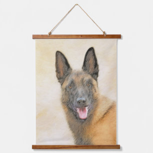 Belgian Malinois Painting - Cute Original Dog Art Hanging Tapestry