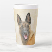 Belgian Malinois Painting - Cute Original Dog Art