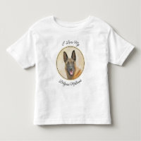 Belgian Malinois Painting - Cute Original Dog Art