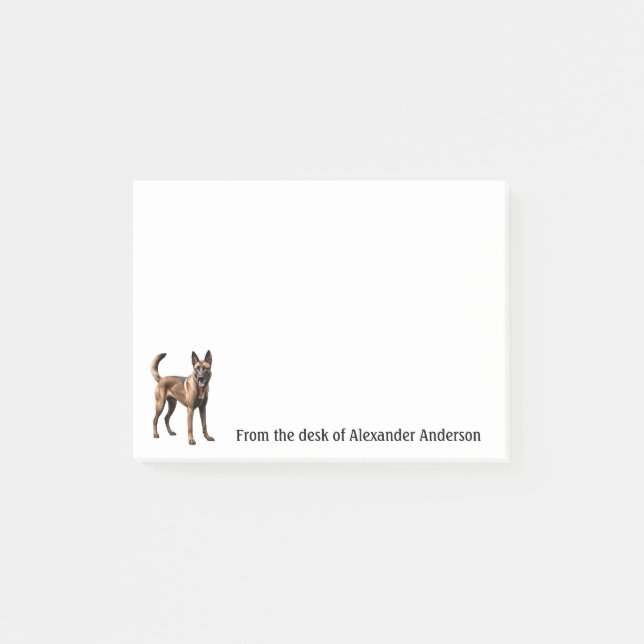 Belgian Malinois Personalise Notes (Front)