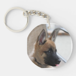 Belgian Malinois Puppy Keychain