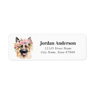 Belgian Malinois Return Address Labels