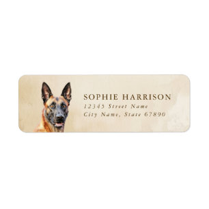Belgian Malinois Return Address Labels
