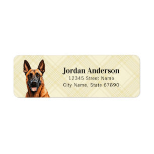 Belgian Malinois Return Address Labels