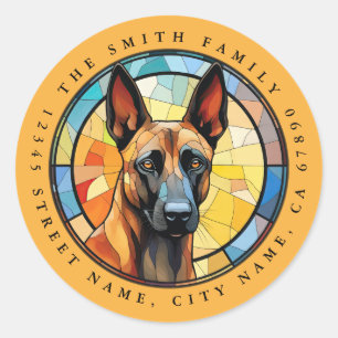 Belgian Malinois Round Stickers