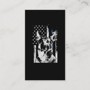 Belgian Malinois Thin Blue Line Police Dog Business Card