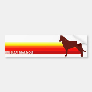 Belgian Malinois With Stripes Bumper Sticker
