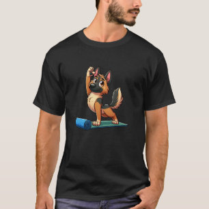 Belgian Malinois Yoga Dog Funny Meditation T-Shirt