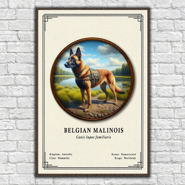 Belgian Malinois Zoology Series Poster (Creator Uploaded)