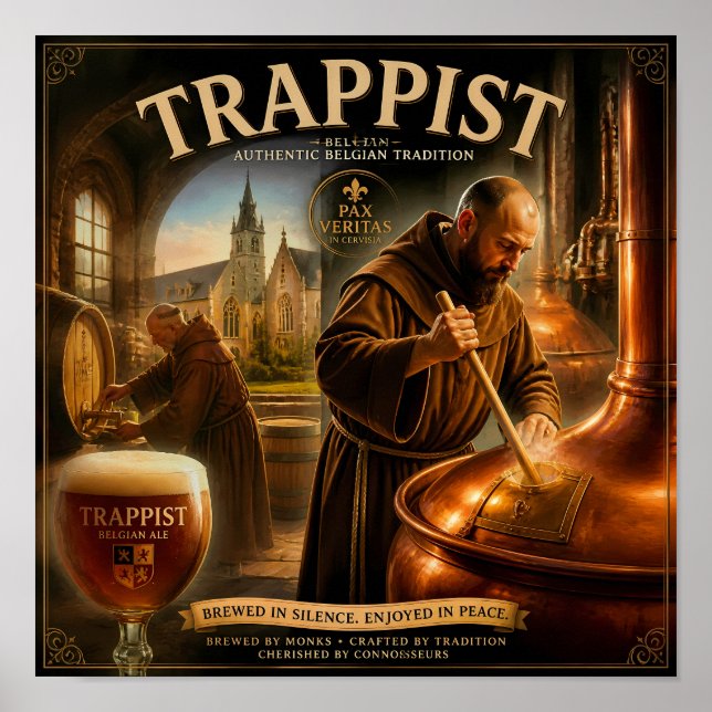 Belgian Monastery Brew Heritage Poster (Front)