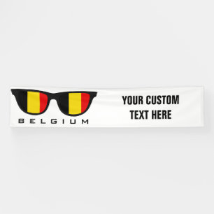 Belgian Shades custom text & colour banner