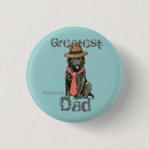 Belgian Sheepdog Dad 3 Cm Round Badge