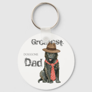 Belgian Sheepdog Dad Key Ring