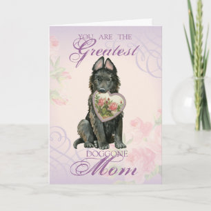 Belgian Sheepdog Heart Mum Card