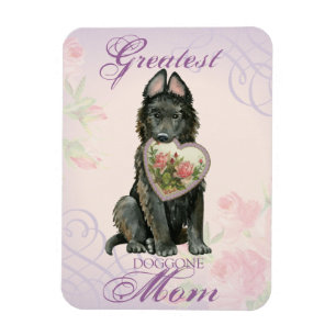 Belgian Sheepdog Heart Mum Magnet