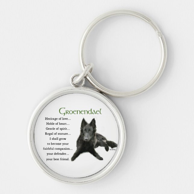 Belgian Sheepdog Heritage of Love Key Ring (Front)