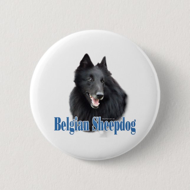 Belgian Sheepdog Name - Button (Front)