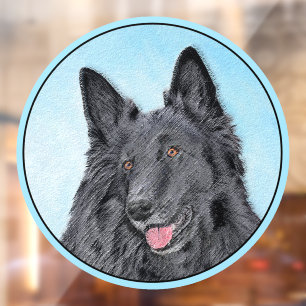 Belgian Sheepdog Painting - Cute Original Dog Art