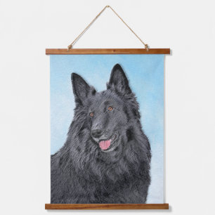 Belgian Sheepdog Painting - Cute Original Dog Art Hanging Tapestry
