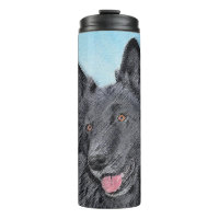 Belgian Sheepdog Painting - Cute Original Dog Art