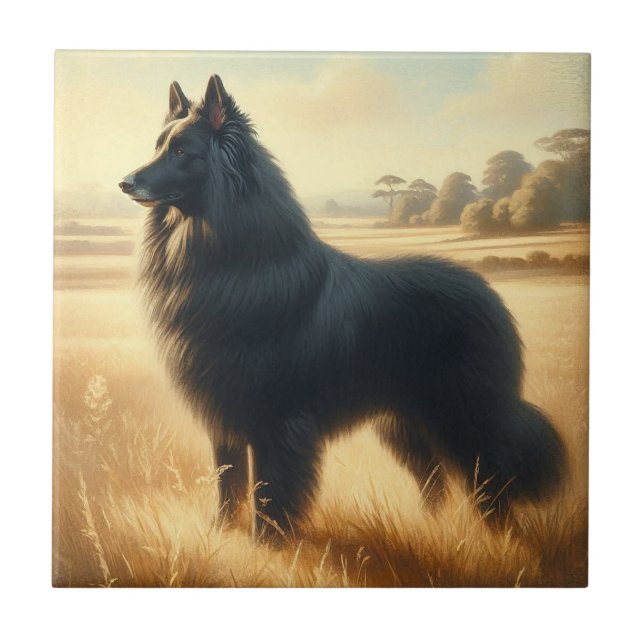 Belgian Sheepdog Tile (Front)